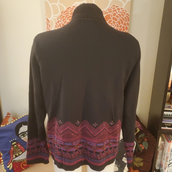 CHICO'S Design Beaded Cardigan - Picture 2 of 7